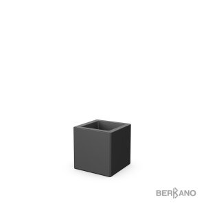 Кашпо Berkano Quarter 25 DB, тип дна: двойное, размер: 25x25x25см, цвет: Coal Black, арт.220_047_00 – купить в Москве
