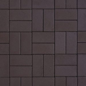 Тротуарная плитка Выбор Стандарт Прямоугольник коричневый частичный прокрас 200х100х100 мм – купить в Москве