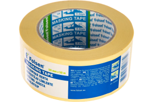 Малярная лента Folsen Masking tape 50 мм x 50 м желтый 02350 – купить в Москве