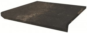 Клинкерная плитка Paradyz Scandiano цвет: Brown, поверхность: Структурная размер: 300х330х11мм, ступень простая с капиносом 246031 – купить в Москве
