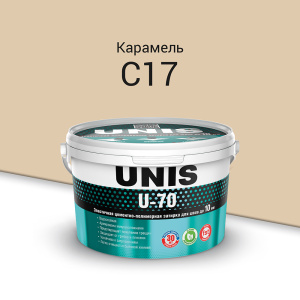 Затирка для швов Unis U-70 С17 Карамель 1 кг – купить в Москве