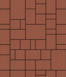 Тротуарная плитка Выбор Стандарт Мюнхен красный частичный прокрас 280/210/140/70х210/140х60 мм – купить в Москве
