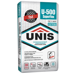 Клей плиточный Unis SuperFlex U-500 20 кг – купить в Москве