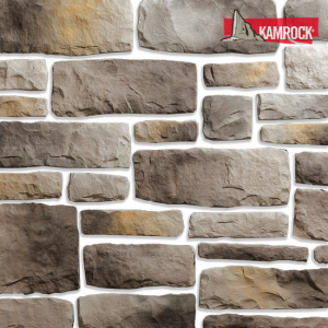 Искусственный камень плоский Kamrock Грубый скол 04010 серый – купить в Москве