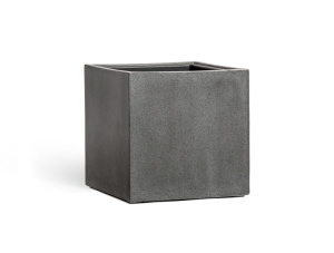 Кашпо TREEZ Effectory Beton куб 400x400x400 мм тёмно-серый бетон 41.3317-02-005-GR-40 – купить в Москве