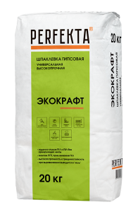 Шпаклевка гипсовая Perfekta Экокрафт высокопрочная для заделки стыков ГКЛ и ГВЛ 20 кг Шпаклевка гипсовая Perfekta Экокрафт высокопрочная для заделки стыков ГКЛ и ГВЛ 20 кг – купить в Москве