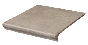 Клинкерная плитка Paradyz Semir цвет: Beige, поверхность: структурная размер: 300х330х11мм, ступень простая с капиносом - – купить в Москве