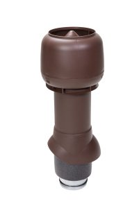 Изолированный вентиляционный выход Vilpe с колпаком 125P/IS/500 шоколадный RR887 – купить в Москве