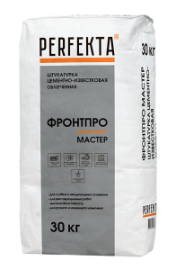 Штукатурка цементно-известковая облегченная Perfekta Фронтпро Мастер 30 кг Штукатурка цементно-известковая облегченная Perfekta Фронтпро Мастер 30 кг – купить в Москве