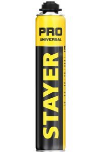 Пена STAYER "PROFI" профессиональная полиуретановая, для монтажного пистолета, всесезонная, 750мл арт.41135 – купить в Москве