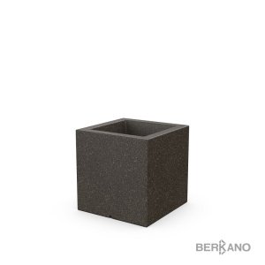 Кашпо Berkano Quarter 40 DB, тип дна: двойное, размер: 40x40x40см, цвет: Brown Granite, арт.220_049_26 – купить в Москве