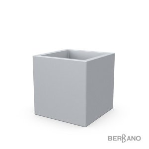Кашпо Berkano Quarter 60 DB, тип дна: двойное, размер: 60x60x60см, цвет: Concrete Gray, арт.220_051_21 – купить в Москве