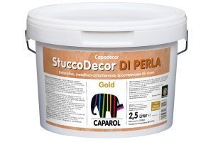 Шпатлевка Caparol Capadecor StuccoDecor DI PERLA Gold ведро 2,5 л – купить в Москве