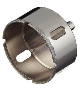 Коронка алмазная по керамике и кафелю с центрирующим сверлом 75 мм, TRIO-DIAMOND, арт.400075 – купить в Москве