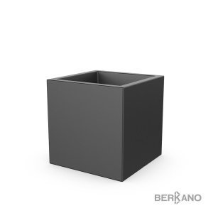 Кашпо Berkano Quarter 60 DB, тип дна: двойное, размер: 60x60x60см, цвет: Coal Black, арт.220_051_00 – купить в Москве