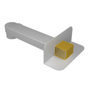 Воронка парапетная ПВХ TERMOCLIP 65х100 мм 550 мм с отводом Ø100 мм – купить в Москве