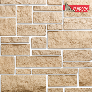 Искусственный камень плоский Kamrock Выветренный туф 03080 бежевый – купить в Москве