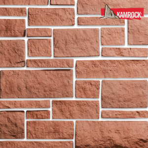 Искусственный камень плоский Kamrock Выветренный туф 03090 красный – купить в Москве
