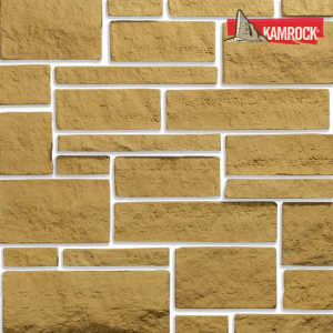 Искусственный камень плоский Kamrock Выветренный туф 03140 желтый – купить в Москве