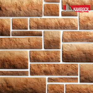Искусственный камень плоский Kamrock Выветренный туф 03170 коричневый – купить в Москве