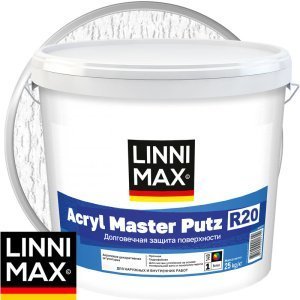 Штукатурка декоративная LINNIMAX Acryl Master Putz R20 Base1 белая 25 кг – купить в Москве