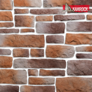 Искусственный камень угловой Kamrock Грубый скол 04112 коричневый – купить в Москве
