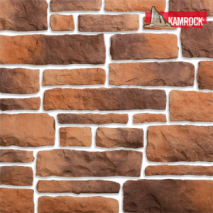 Искусственный камень плоский Kamrock Грубый скол 04270 коричневый – купить в Москве