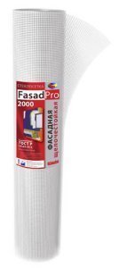 Стеклосетка фасадная с ячейкой 4х4мм FasadPro 2000 (соответствует ГОСТ Р 55225-2012), размер рулона: 50х1м – купить в Москве