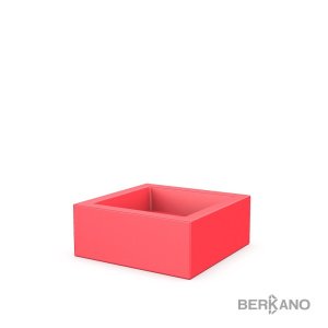 Кашпо Berkano Quarter 20 DB, тип дна: двойное, размер: 50x50x20см, цвет: Chili Red, арт.220_046_19 – купить в Москве