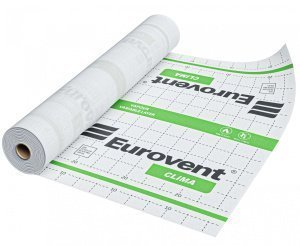 Пароизоляционная мембрана Eurovent Clima 100 170 г/м2 50х3 м белый/белый – купить в Москве