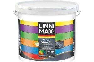Эмаль акриловая LINNIMAX Аква Эмаль универсальная Base1 белая 0,9 л – купить в Москве