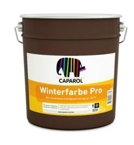 Краска Caparol Winterfarbe Pro Base1 белая 9 л – купить в Москве