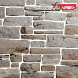 Искусственный камень угловой Kamrock Древний пласт 04312 серый – купить в Москве