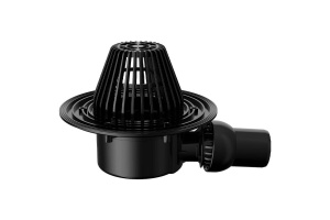 Воронка кровельная Fachmann VB 520.0 Y горизонтальный шарнирный выпуск DN50 без фланца с выпуклым листвоуловителем – купить в Москве