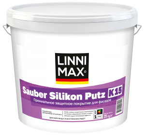 Штукатурка декоративная LINNIMAX Sauber Silikon Putz K15 Base1 белая 25 кг – купить в Москве
