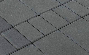 Тротуарная плитка Braer Standart Мозаика серый полный прокрас 200х300/200/100х60 мм – купить в Москве