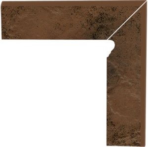 Клинкерная плитка Paradyz Semir цвет: Beige, поверхность: Гладкая размер:  81х300х11мм цоколь правый – купить в Москве