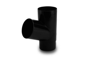 Водосточная система GALECO PVC 152/100мм, тройник 67гр. d100мм, ПВХ, цвет: черный – купить в Москве