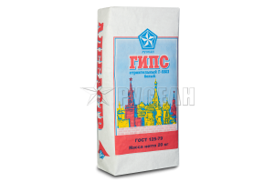 Гипс Русеан Алебастр Г-5, цвет: серый (мешок 20кг) – купить в Москве