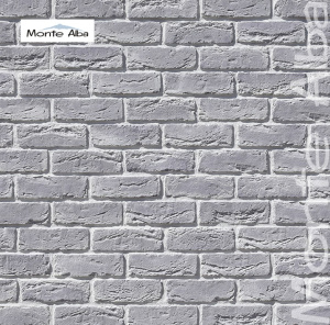 Гипсовая плитка плоская Monte Alba Вельс брик A392-10 серый – купить в Москве