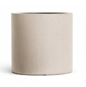 Кашпо TREEZ Effectory Beton цилиндр 410x400 мм белый песок 41.3320-02-028-BE-41 – купить в Москве
