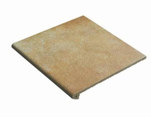 Клинкерная плитка Exagres Vega цвет: Peldano Fior. Ocre, поверхность: Противоскользящая размер: 330х330х12мм, ступень фронтальная 313 – купить в Москве