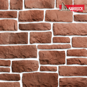 Искусственный камень плоский Kamrock Грубый скол 04080 красный – купить в Москве