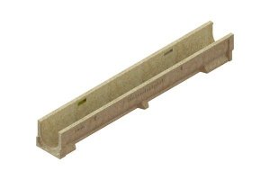 Лоток водоотводный полимербетонный CompoMax Basic ЛВ-10.14.13–П, размер: 1000х138х125мм, Standartpark, арт.7000 – купить в Москве