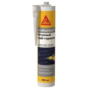 Клей-герметик Sika BlackSeal-3 битумный, цвет: черный, 300мл – купить в Москве