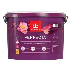 Краска Tikkurila Perfecta база 1 A (белая, светлые тона) 9л – купить в Москве