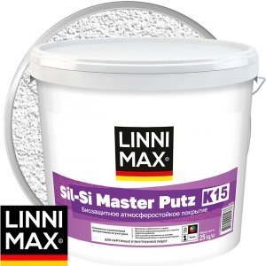 Штукатурка декоративная LINNIMAX Sil Si Master Putz K15 Base1 белая 25 кг 948106583 – купить в Москве