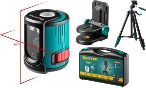 Нивелир лазерный линейный KRAFTOOL CL-20 #4, 20м, IP54, точн. 0,2 мм/м, держатель, штатив, в кейсе арт.34700-4_z01 – купить в Москве