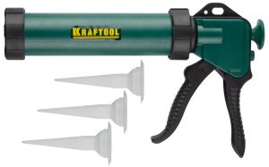 Пистолет-шприц KRAFTOOL "INDUSTRIAL"  для герметиков, 320мл арт.06677_z01 – купить в Москве