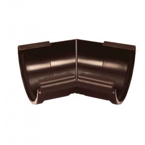 Водосточная система GALECO PVC 152/100(80)мм, внутренний угол желоба 135гр, ПВХ, цвет: шоколадный – купить в Москве